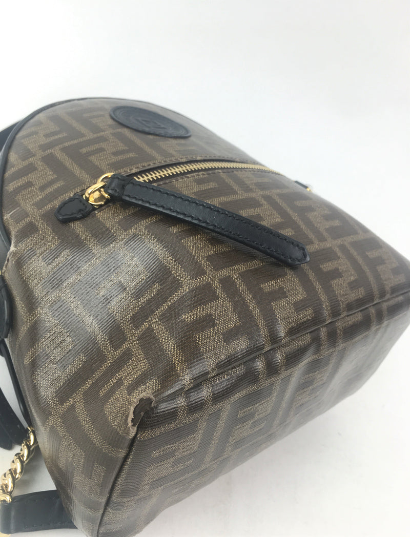 Fendi Brown Mini Backpack (LZXX) 6877