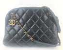 Chanel Aged Calfskin Bowling Black Bag (LOZX) 6263