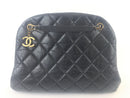 Chanel Aged Calfskin Bowling Black Bag (LOZX) 6263