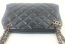 Chanel Aged Calfskin Bowling Black Bag (LOZX) 6263