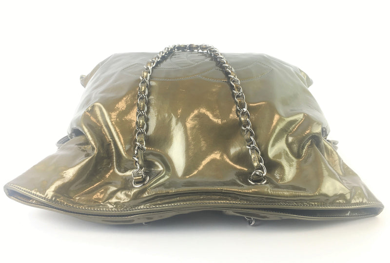 Chanel Large Patent Leather Bon Bon Tote (IZX) 5904