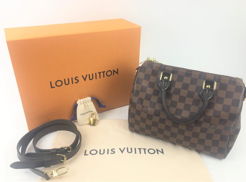 Louis Vuitton Damier Ebene Brown Satchel Bag (CRZ) 0251