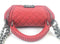 Chanel Coco Red Caviar Top Handle Cross Small Boy Bag (WRZX) 1005