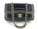 Chanel Flap Calfskin Black Velvet Bag (OIZX) 2751