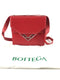 Bottega Veneta Red Calfskin "THE CLIP" Shoulder Bag (SZX) 2601