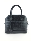 Balenciaga Small Ville Croc Embossed Satchel (RZX) 7579