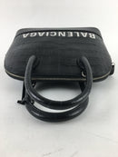 Balenciaga Small Ville Croc Embossed Satchel (RZX) 7579