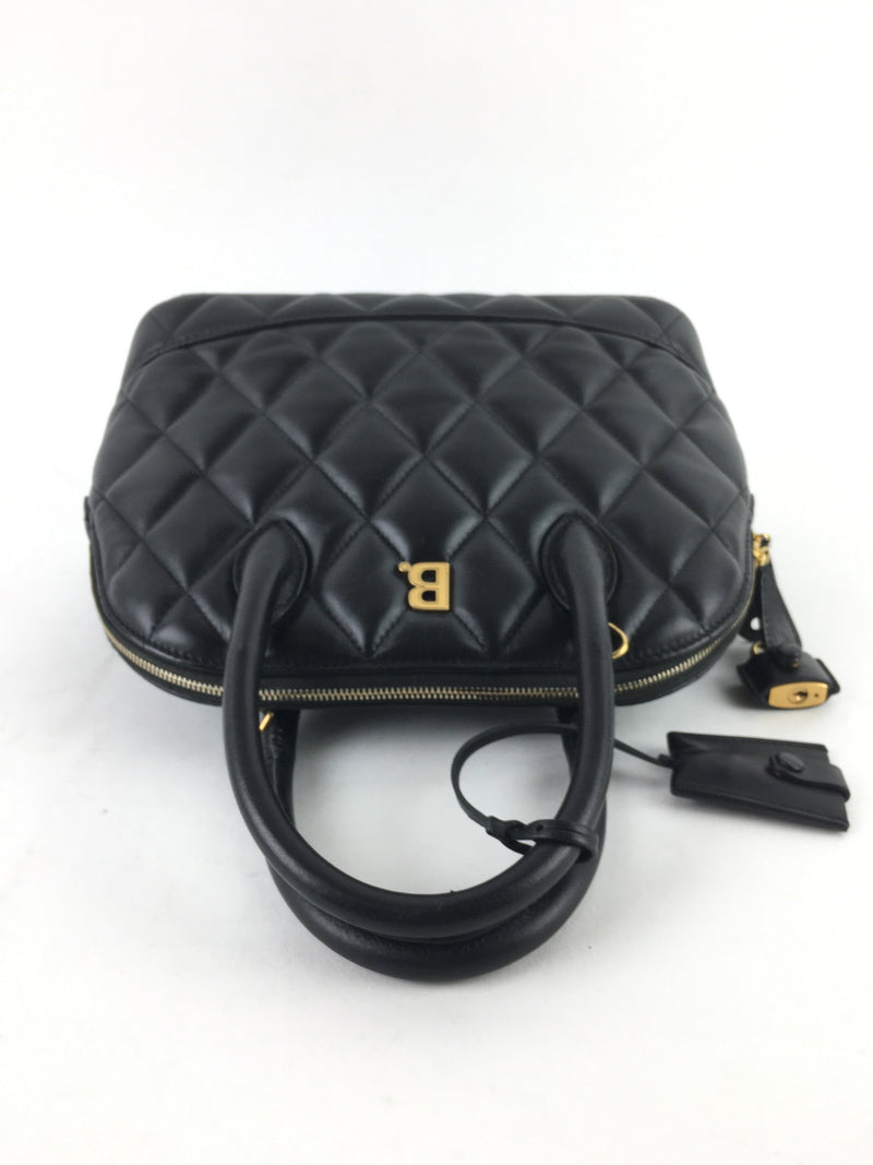 Balenciaga Ville AJ Small Quilted Top Handle Bag (IZX) 4046