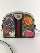 GUCCI 476466 GG FLORA WEB OPHIDIA SHOULDER BAG (WZX)