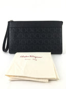 SALVATORE FERRAGAMO GANCINI EMBOSSED CLUTCH (LRZ)