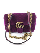 GUCCI 446744 GG MARMONT VELVET MATELASSE BAG (RZX)