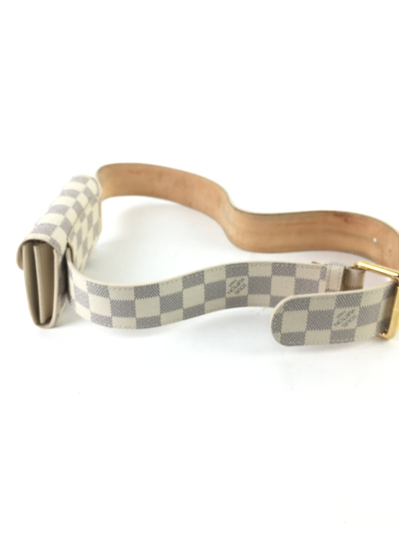 LOUIS VUITTON DAMIER AZUR POCHETTE SOLO BELT (OOR)