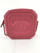 Chanel Pink Lambskin Octagon CC Camera Bag (LOZX) 7315