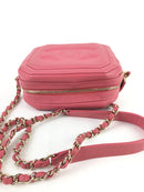 Chanel Pink Lambskin Octagon CC Camera Bag (LOZX) 7315