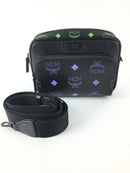 MCM Klassik Visetos Black Leather Crossbody (OZX) 4987