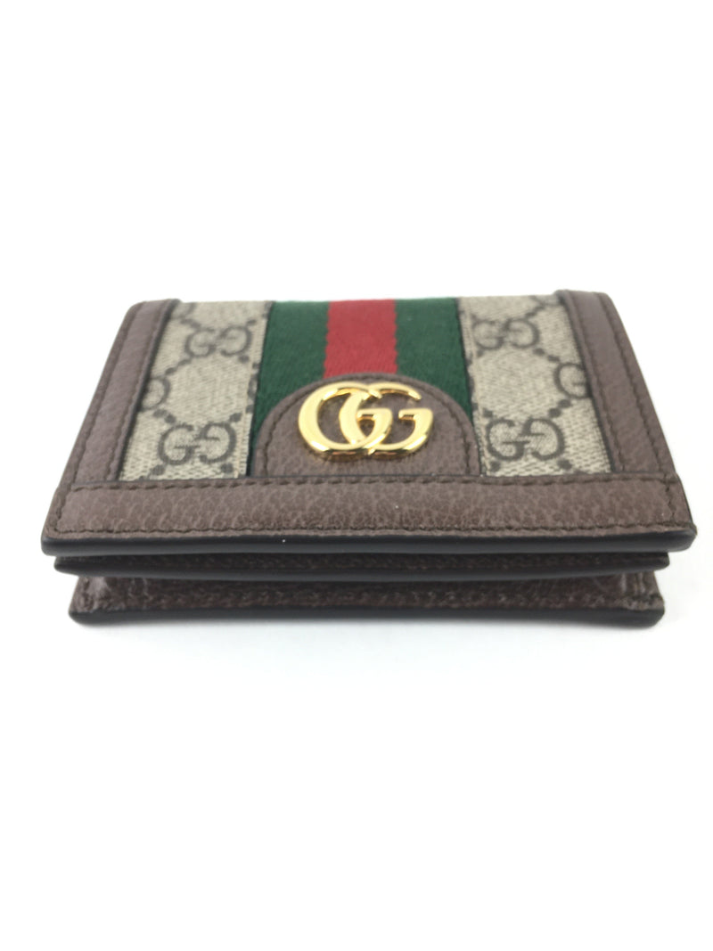 Gucci 523155 GG Supreme Ophidia Card Case Wallet (LRZ) 5101