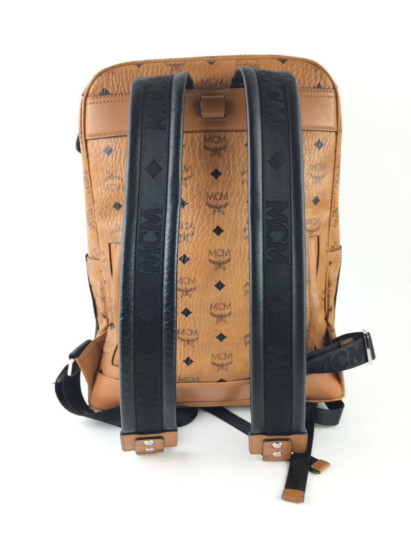 MCM Visetos Cognac Jemison Backpack/Belt Bag (LRZ) 6381