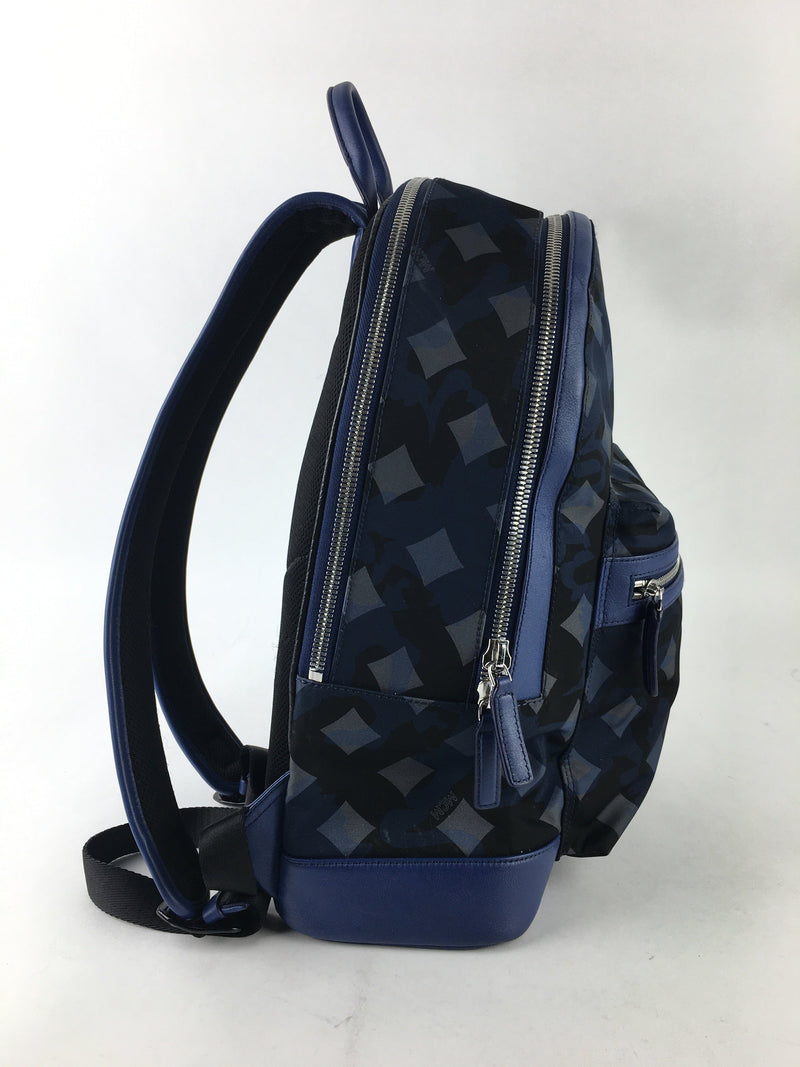 Nylon Camo Dieter Small Backpack Estate Blue (LXX) 4528