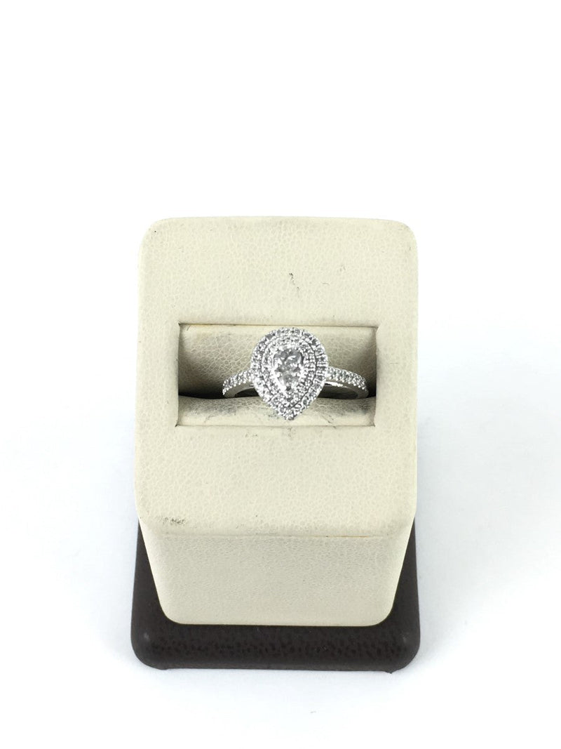 Diamond Engagement Ring 52 Diamonds .400 Carat T.W. 10K White Gold 2.85g