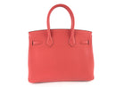 HERMÈS TOGO BIRKIN 30 HANDBAG ROSE TYRIEN