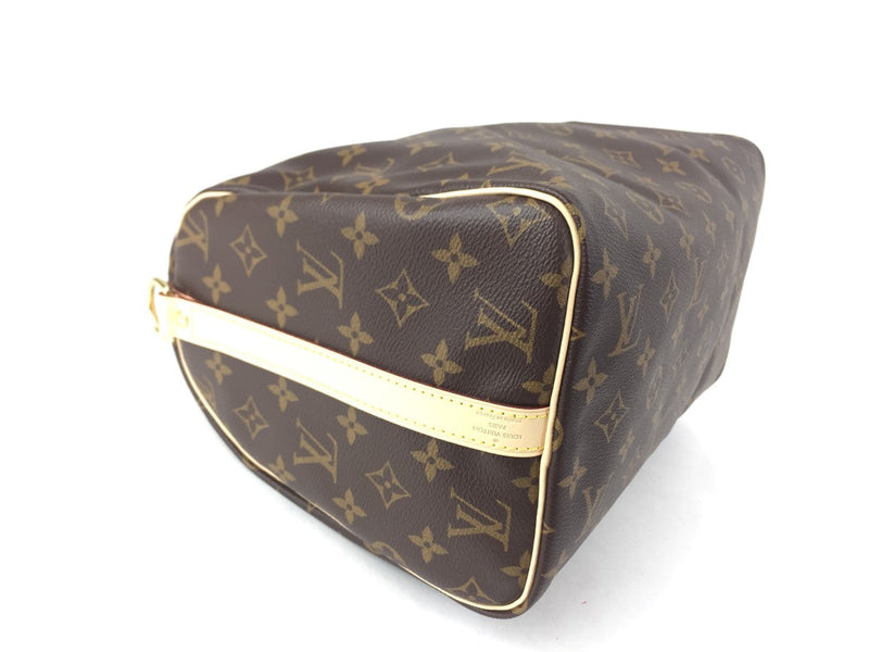 LOUIS VUITTON SPEEDY BANDOULIÈRE 30 M41112, CANVAS, SHOULDER BAG, BROWN - DARK,