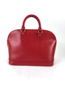 LOUIS VUITTON EPI ALMA MM HANDBAG RED