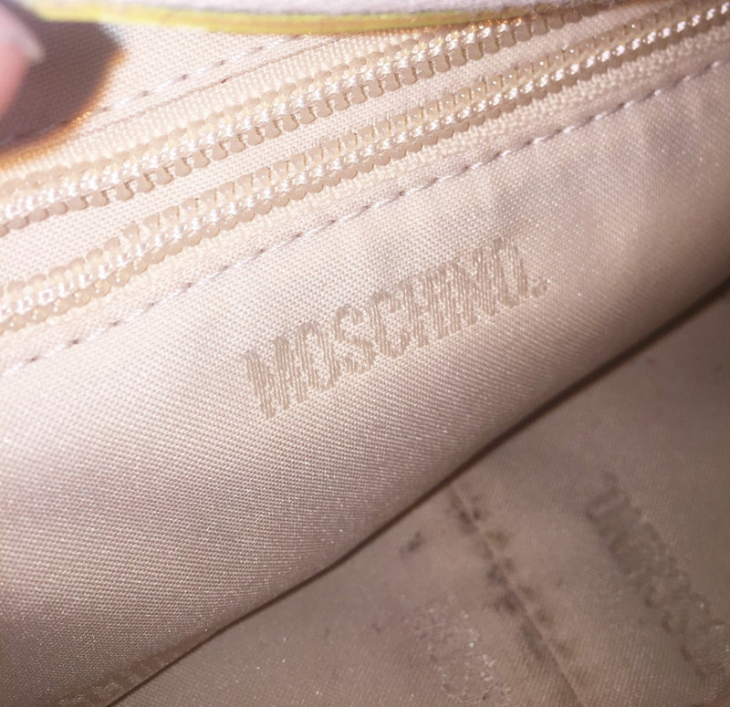 MOSCHINO VINTAGE LEATHER HANDBAG