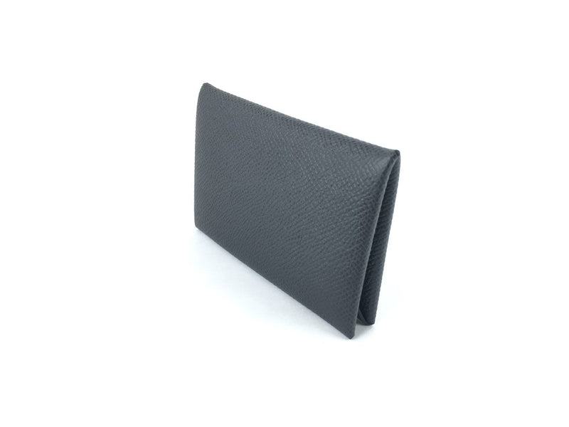 HERMÈS EPSOM CALVI CARD HOLDER BLACK