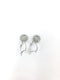 Gold-Diamond Earrings 62 Diamonds .62 Carat T.W. 10K White Gold 2.16g