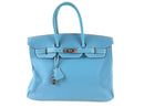 HERMÈS BIRKIN BAG 35CM BLUE JEAN TOGO PALLADIUM HARDWARE