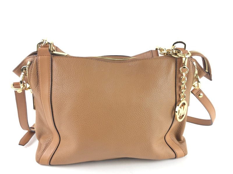 MICHAEL KORS 2 WAY LEATHER SHOULDER BAG ACORN