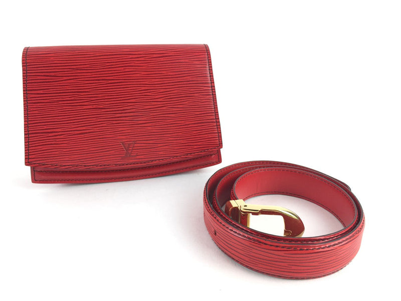 LOUIS VUITTON EPI SAINT TULLE WAIST BAG RED