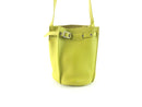 CÉLINE SMOOTH CALFSKIN LONG STRAP BIG BUCKET BAG MIMOSA