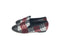 CHANEL TWEED CAP TOE LOAFERS RED BLACK