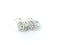 Gold-Diamond Earrings 76 Diamonds .76 Carat T.W. 14K White Gold 2.85g