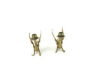 TIFFANY & CO BRASS GRIFFIN CANDLEABRA'S