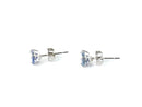 Tanzanite Gold-Stone Earrings 14K White Gold 0.47g