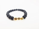 WRIST CANDY BY RACHEL 8MM BLACK ONYZ VGK BRACELET