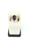 LADY'S AMYTHEST & DIAMOND RING 24.77G 723-Y/G, 1-OVAL CUT AMYTHEST 10CTW, 20-PRI