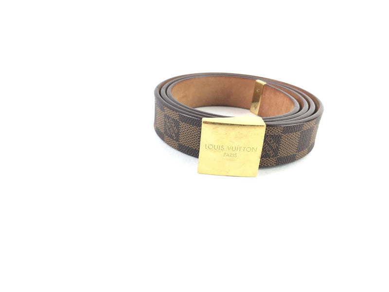 LOUIS VUITTON MENS DAMIER EBENE BELT