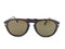 PERSOL 649 ORIGINAL BROWN TORTOISE SUNGLASSES TRANSPARENT BORDEAUX / BROWN GRADI