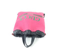 GUCCI CALFSKIN LOGO DRAWSTRING BACKPACK BRIGHT PINK