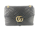 GUCCI GG MARMONT SMALL TOP HANDLE BAG BLACK