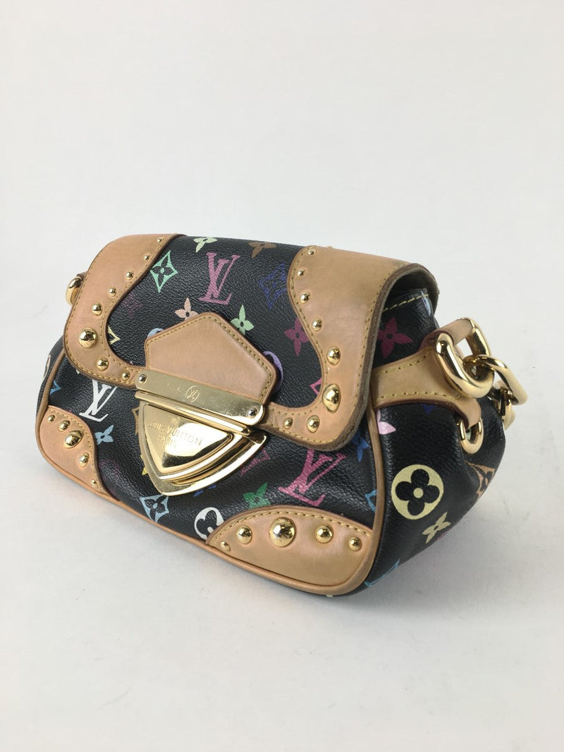 LOUIS VUITTON MONOGRAM MULTICOLOR MARILYN SHOULDER BAG BLACK