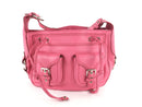 MARC JACOBS LEATHER KAROLINA SHOULDER BAG PINK,
