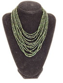 Chrome Diopside Necklace 14K Yellow Gold 110.9g