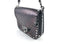 VALENTINO ROCKSTUD SPIKE NOIR CRINKLE LOCK SADDLE CROSSBODY