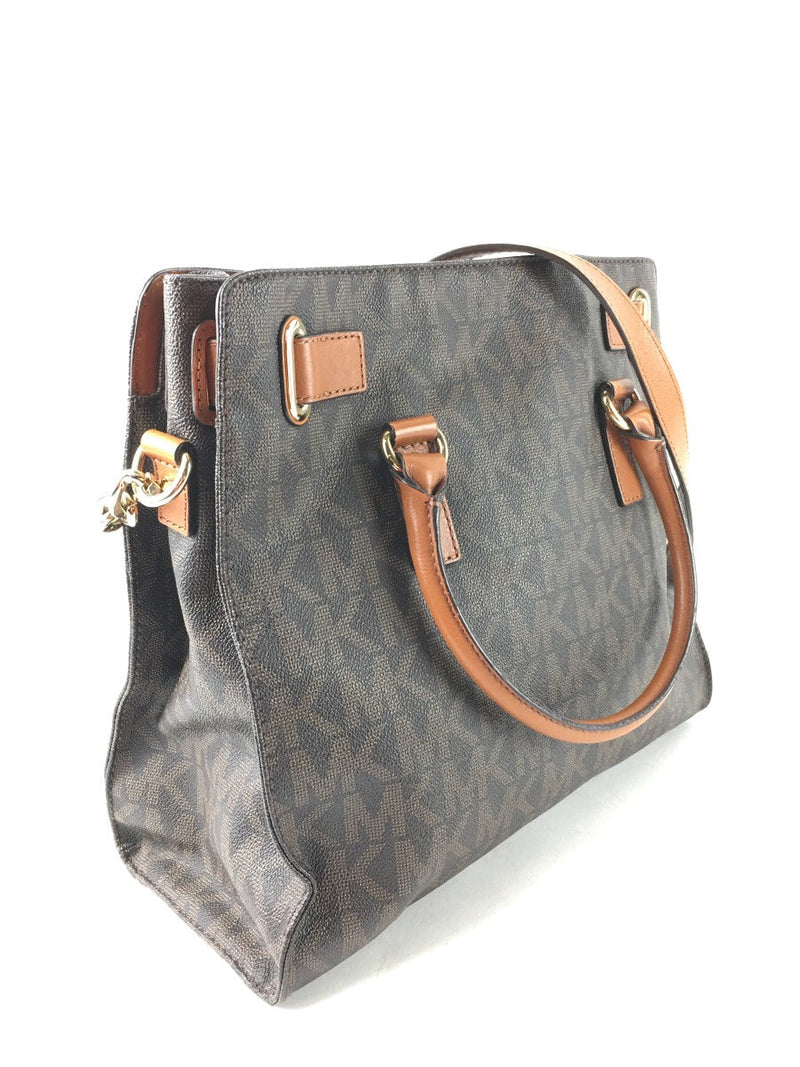 MICHAEL KORS BROWN MONOGRAM HAMILTON