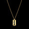 Louis Vuitton Diamond Virgil Abloh Blade 18kt Gold Necklace with Box