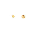 Gold-Diamond Earrings 2 Diamonds .52 Carat T.W. 526 Yellow Gold 0.75g